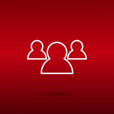 insanlar web simgesi grubudur. Vektör tasarımı