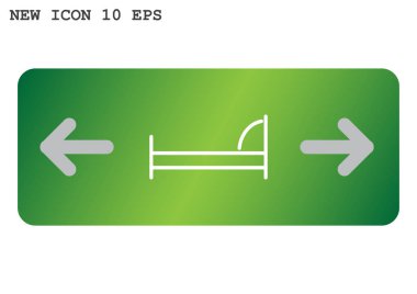 Yatak web simgesi. vektör tasarımı