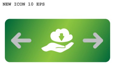 Bulut dosya download simgesi