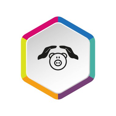 mevduat sigorta web simgesi. vektör tasarımı