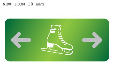 Paten ayakkabı web simgesi