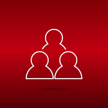 insanlar web simgesi grubudur. Vektör tasarımı