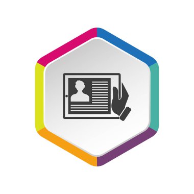 Kimlik bilgileri ile dijital tablet