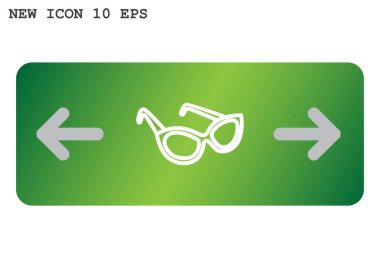 güneş gözlüğü web simgesi. Vektör tasarımı