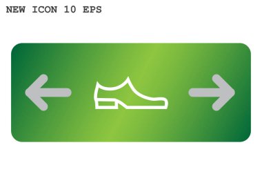 Ayakkabı düz simgesi