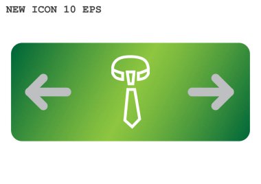 Düğümlü kravat basit web simgesi