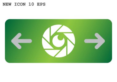 objektif web simgesi. vektör tasarımı 