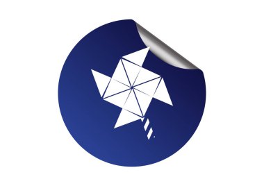 Yel değirmeni pervane oyuncak web simgesi