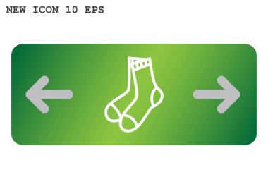 Çorap web simgesi.