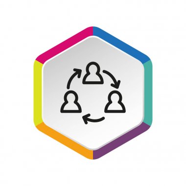 insanlar web simgesi grubudur. Vektör tasarımı