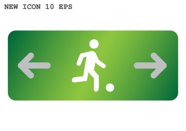 Futbol oyuncu siluet