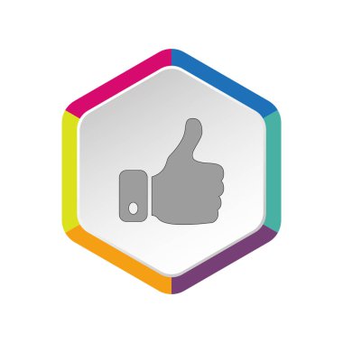  başparmak yukarı Web simgesi. vektör tasarımı          