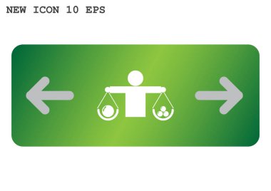 Ölçekler web simgesi. vektör tasarımı     