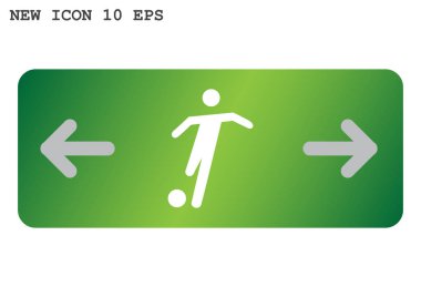 Futbol oyuncu siluet