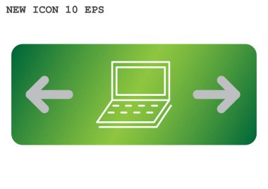 Basit dizüstü web simgesi