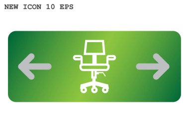 sandalye web simgesi. vektör tasarımı