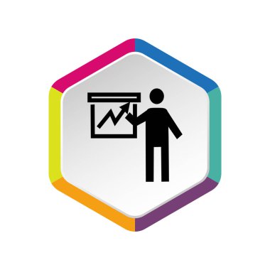 İş analizi simgesi. vektör tasarımı 