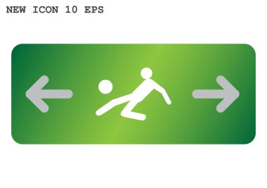 Futbol oyuncu siluet