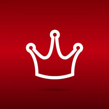 taç web simgesi. vektör tasarımı