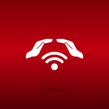 Kablosuz koruma simgesi