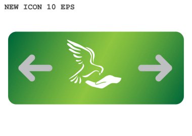 Güvercin, web simgesi. vektör tasarımı 