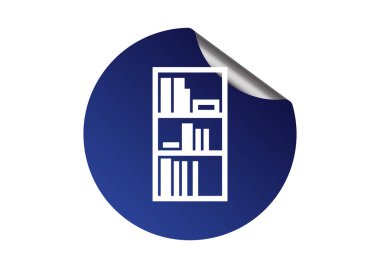 Basit bookshelf simgesi