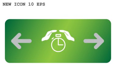 Stopwatch Düz Simgesi