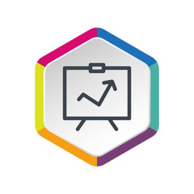 İş analizi simgesi. vektör tasarımı 