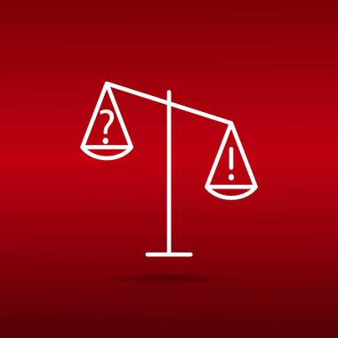 Ölçekler web simgesi. vektör tasarımı     