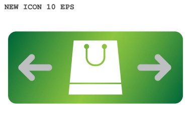 Kağıt ürün paketi web simgesi, vektör çizim