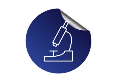mikroskop web simgesi. vektör tasarımı