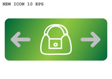 el çantası web simgesi, vektör tasarımı
