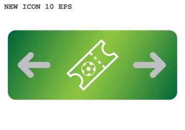 Bilet web simgesi.