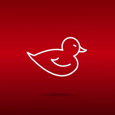 Basit ördek simgesi