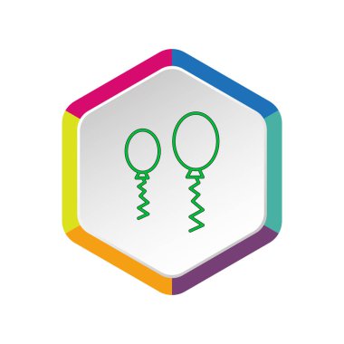 Balonlar web simgesi. 