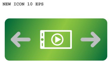 Oynat düğmesini smartphone cep telefonu ile