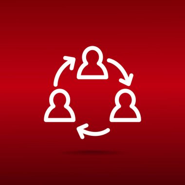 insanlar web simgesi grubudur. Vektör tasarımı