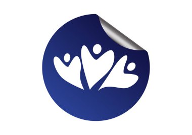 Grup insanlar soyut simgesinin