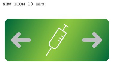 şırınga web simgesi. vektör tasarımı          