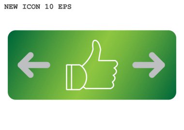  başparmak yukarı Web simgesi. vektör tasarımı          