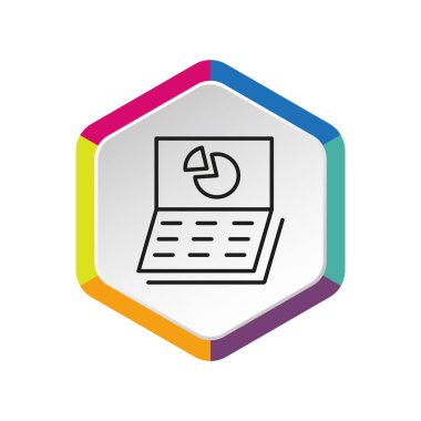 İş analizi simgesi. vektör tasarımı 