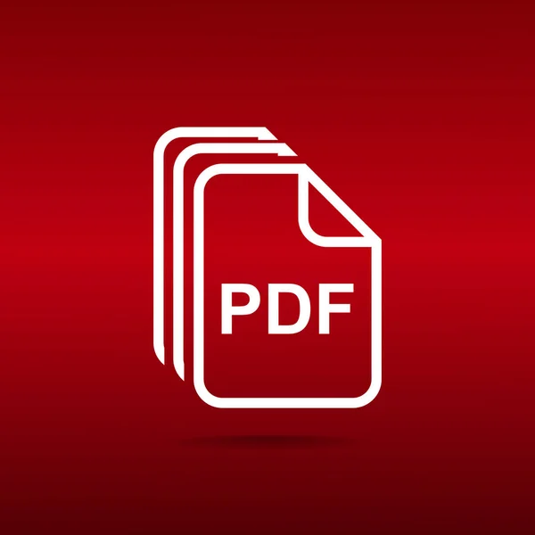 Pdf Archivos Icono Web Diseño Vectorial — Vector de stock