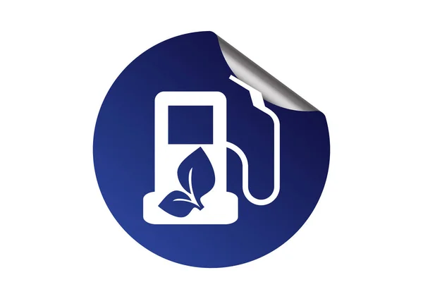 Eco benzinkút ikon — Stock Vector