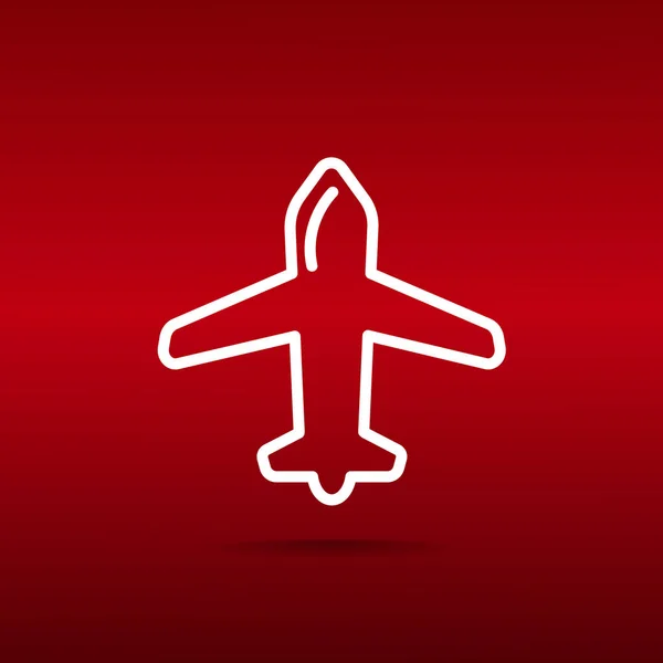 Веб-иконка самолета — стоковый вектор