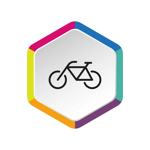 Bicycle simple web icon — Stock Vector
