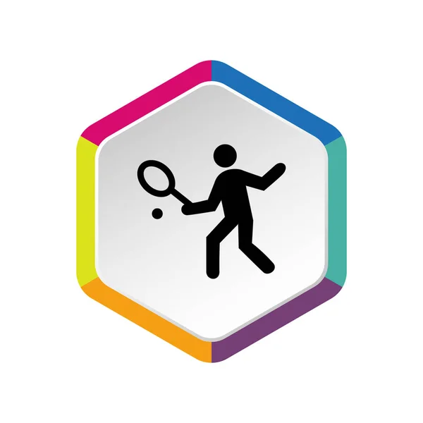 Tennis web-ikonen — Stock vektor