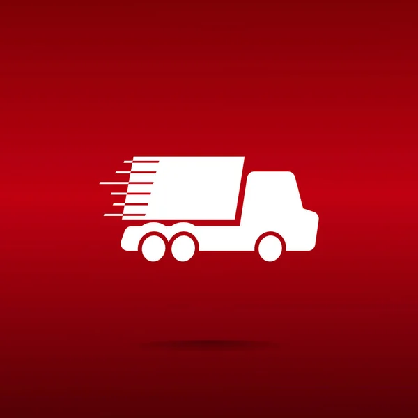 Spedizione consegna camion icona web — Vettoriale Stock