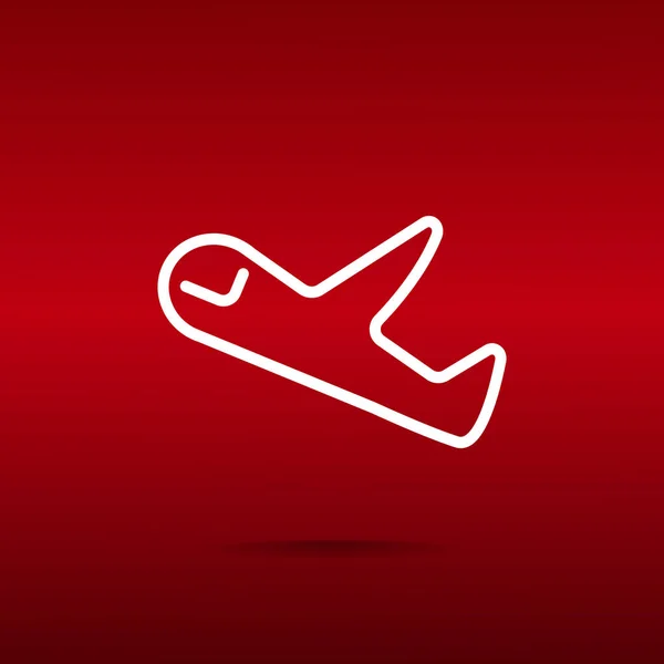 Icono web del avión — Archivo Imágenes Vectoriales