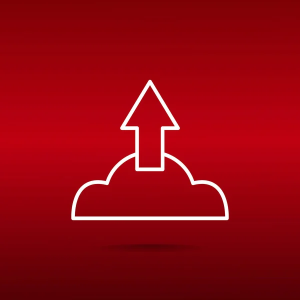 Cloud bestand download symbool — Stockvector