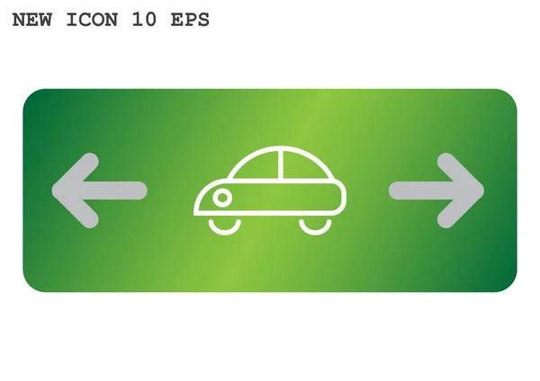 Jednoduchý ikona vozu — Stockový vektor